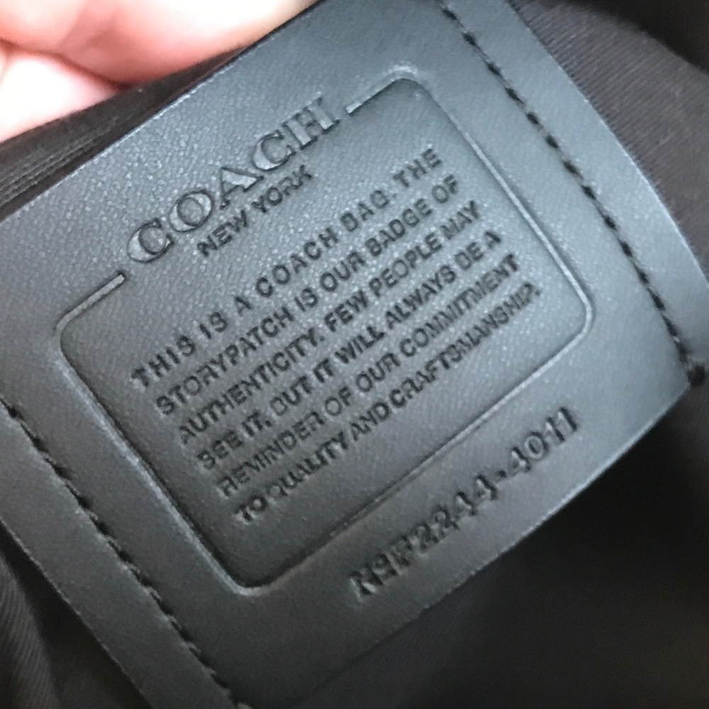 COACH BLACK HOUSTON FLIGHT BAG - Picture 12 of 12